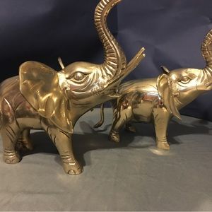 Brass elephants